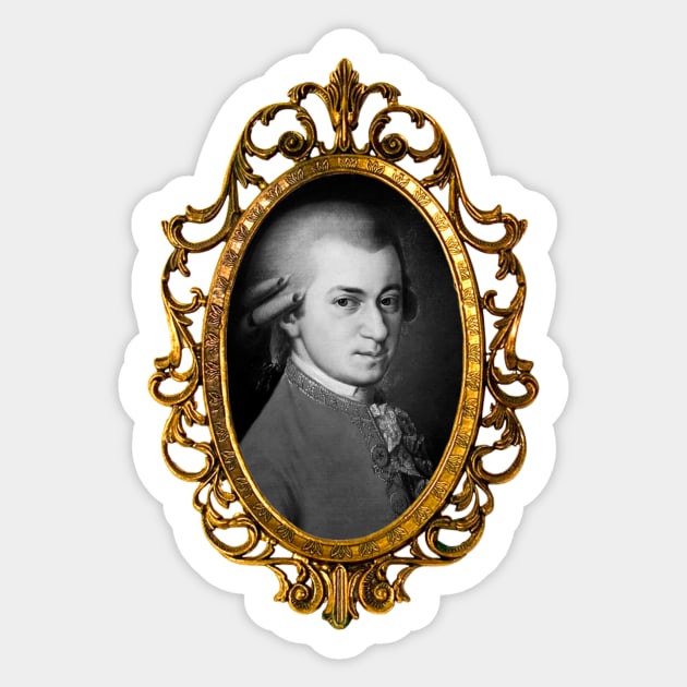 Wolfgang Amadeus Mozart Sticker by TheMusicophile